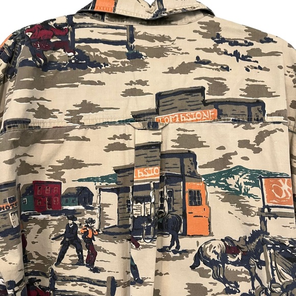 Vintage Gant Trapper Twill Salty Dog L/S Shirt Tombstone Western, Sz L - Picture 11 of 14